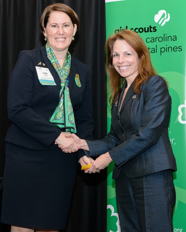 State Senator Barringer and Girl Scouts CEO Lisa Jones